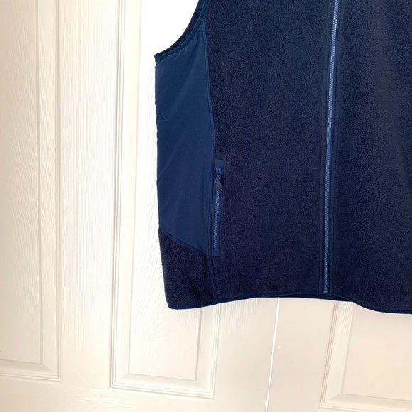 VINEYARD VINES Men s Fleece Full Zip Vest Navy Pockets - Picture 8 of 10